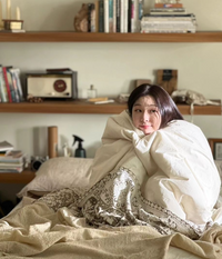 이불 돌돌만 김연아, 귀염뽀작 아침 모습