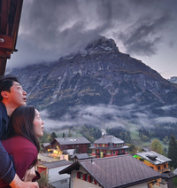 ‘신행’ 손헌수, 합성사진급 인증샷 “스위스에 흔한 베란다뷰, 압도적!!”