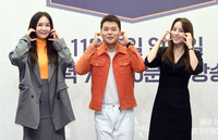 [포토]장영란-전현무-한혜진, 많이 사랑해 주세요!