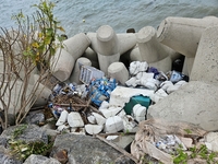 [카메라 고발] 장흥군, 노력도에 방치된 쓰레기 심각