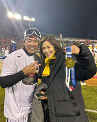 ‘LG우승의 밤’ 채리나♥박용근 “보너스 다 내거야” “쉬면서 잘할게” 달달한 애정고백