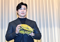 [포토]골드글러브 수상 기념 기자회견, 김하성