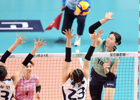 [포토]GS칼텍스 권민지의 공격