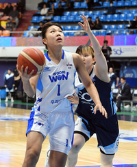 [포토]우리은행 박지현, 레이업 올라간다!