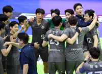 [포토]대한항공, 7연승의 한국전력 잡고 3연패 탈출