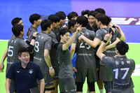 [포토]한국전력 잡고 3연패에서 탈출하는 대한항공