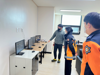 김숙자 횡성소방서장, 대형화재대비 요양원 방문 화재안전지도 실시