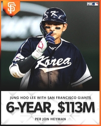 이정후 초대박! SF와 6년 1억1300만 달러 빅딜, 류현진 계약 규모 넘고 키움에 247억원 선물[SS포커스]