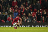 ‘케인이 필요했다!’ 7만6000 올드 트래퍼드 팬들...맨유 불행...‘6경기 15실점’ 단 1승, 조 4위 탈락 [UCL]