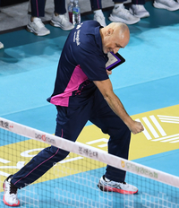 [포토]흥국생명 아본단자 감독, 기쁨의 세리머니