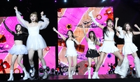 [포토]깜찍한 무대 꾸미는 스테이씨