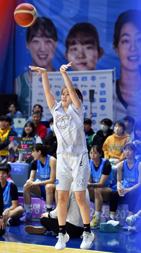 [포토]22점으로 ‘3점슛 콘테스트 우승한’ 일본 카사기