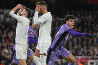 ‘18개슛 0골’ 아스널 ‘골은 누가 넣나?’...리버풀에 홈에서 0-2, 3연패 수렁 [FA컵 3라운드]