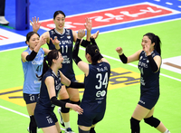 [포토]득점에 환호하는 GS칼텍스