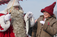 핀란드 산타 화천산천어축제 방문,아이들과 파크골프 치고 썰매탄다!