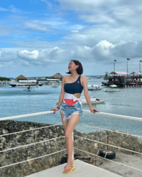 “다이어트 잘했네” 고은아, 수영복에 핫팬츠로 늘씬한 몸매 자랑... 방효진에서 고은아로