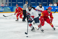 “대한민국~짝짝짝” 울려퍼진 하키장…女3대3 아이스하키, 中에 3-6 석패 [2024강원]