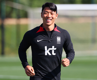 “운동량 늘리는 중”…그리웠던 황소, 30분 먼저 ‘워밍업→‘해피한 모습’으로 훈련 돌입 [SS도하in]