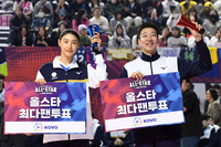 [포토]김연경-신영석, 올스타 최다 팬투표의 주인공들