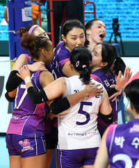 [포토]GS칼텍스에 셧아웃 승리 거두는 흥국생명