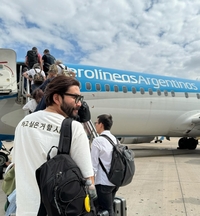 지팡이 짚던 노홍철, 반전 근황. 40시간 비행기 타고 남극행 “기다려라 펭귄”