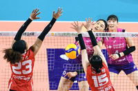 [포토]흥국생명의 공격을 이끄는 김연경