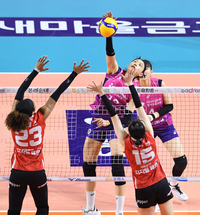 [포토]흥국생명 김연경의 타점 높은 공격