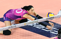 [포토]흥국생명 김연경, 뚝 떨어지네...