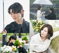 ‘달나라 왕자님’ 차은우, 촉촉한 눈으로 김남주 응시…강동원 우산짤 경신하나(‘원더풀 월드’)