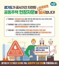 경기도, 공사기간 지연 공동주택 전국 최초 자문단 파견