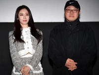 [포토] ‘화녀’ 무대인사 하는 티아라 지연, 유영선 감독