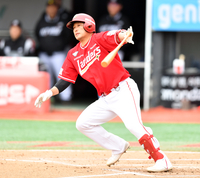 [포토]‘앗...최정한테 걸렸다’ 이지영