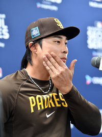 [포토]‘다저스 개막전 앞두고 기자회견 나선’ 김하성