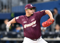 [포토]키움 후라도, LA 다저스와 연습경기 선발 등판