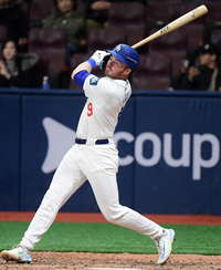 [포토]LA 다저스 럭스의 2루타