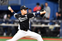 [포토] ‘내 마지막 투수’ 팀코리아 손동현