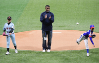 [포토] 시구 동행한 캔 그리피 주니어