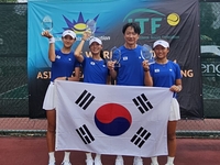 U-14 여자 테니스 대표팀, ITF 지역예선 일본 꺾고 우승…월드 주니어 대회 본선 진출권 획득