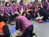 홍천여성의용소방대, 사회봉사단체 찾아가는 심폐소생술 교육