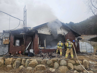 홍천소방서, 3월 29일 두촌면 천현리 주택화재 진압
