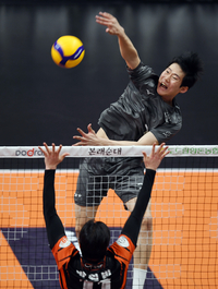 [포토] ‘고공폭격’ 김민재