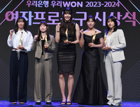 [포토] 김소니아-허예은-박지수-박지현-김단비 ‘파이팅!’