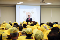 신영재 홍천군수, 화촌면 노인일자리 사회활동지원사업 발대식·안전교육 참석