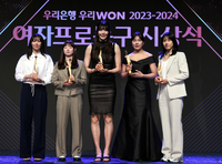 [포토] 김소니아-허예은-박지수-박지현-김단비, 베스트 5 차지