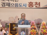 홍천군의회 박영록 의장, 제19회 홍천군협회장기 배드민턴 대회 축하