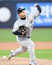 [포토]한화 선발 류현진의 역투