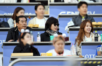 [포토]류현진의 100승 응원에 나선 가족들