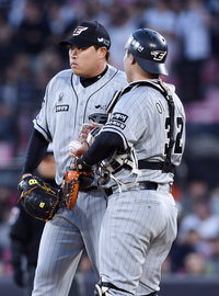 [포토]3회말 위기를 맞는 한화 류현진