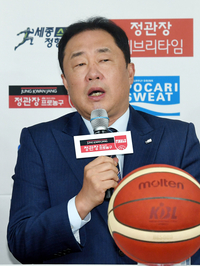 [포토]챔피언결정전 출사표 밝히는 KCC 전창진 감독