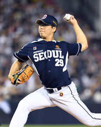 [포토]두산 이병헌의 역투